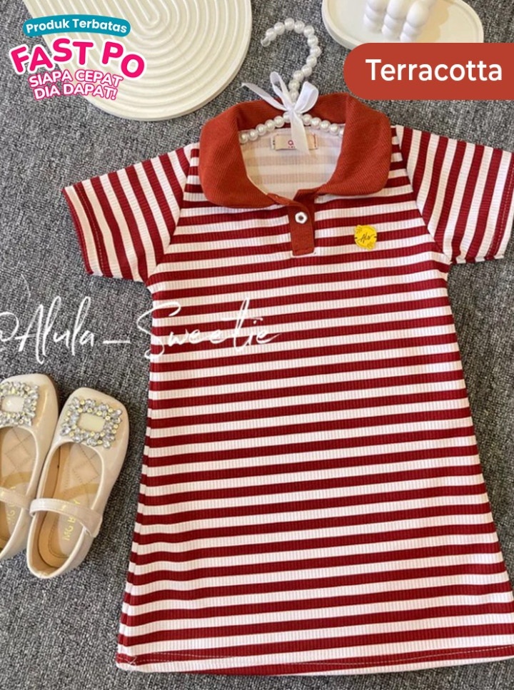 FAST PO CHLOE STRIPE DRESS