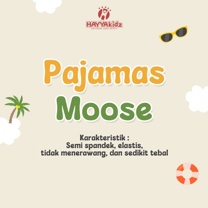 SERI 1 MOOSE  PENDEK PANJANG SET PIYAMA