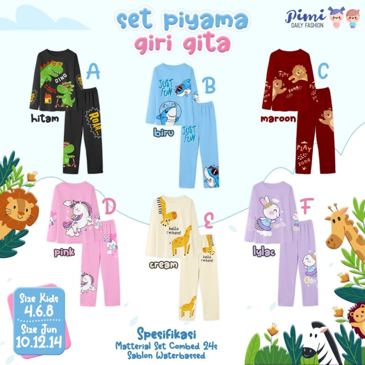 PO SET PIYAMA GIRI & GITA BY PIMI