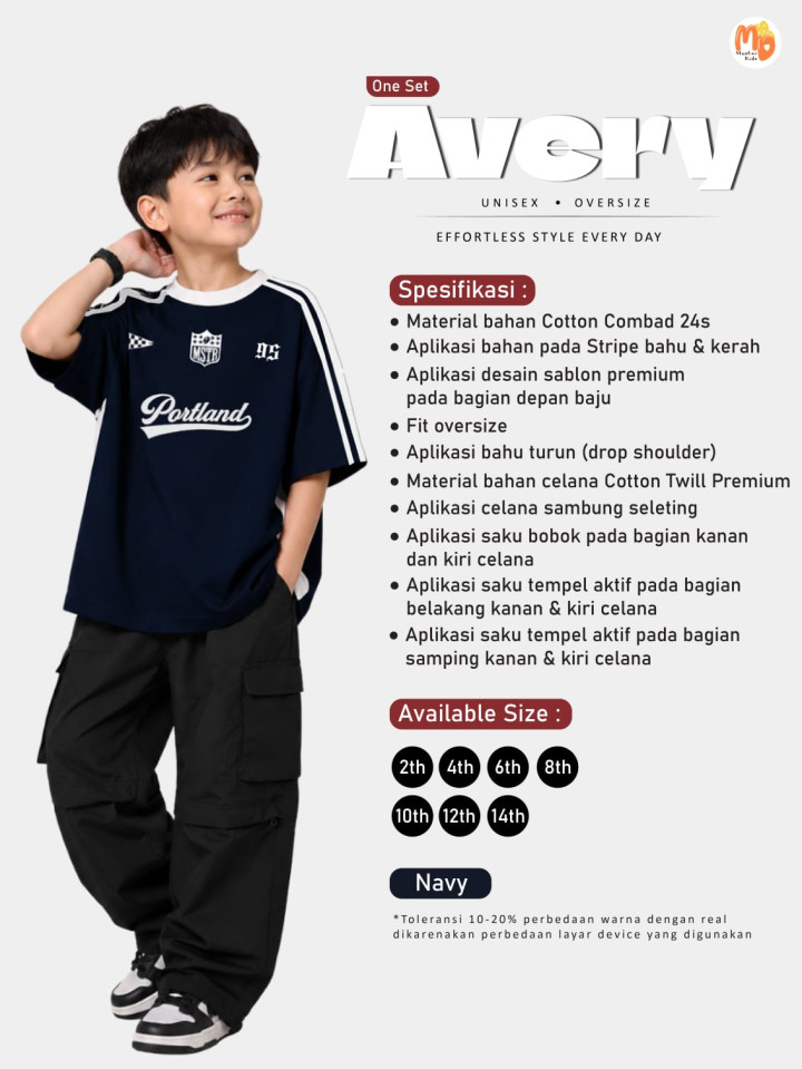 PO ONE SET AVERY UNISEX BY MASTER KIDDOS
