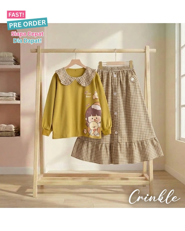 FAST PO CUTE BEAR SETELAN ANAK PEREMPUAN