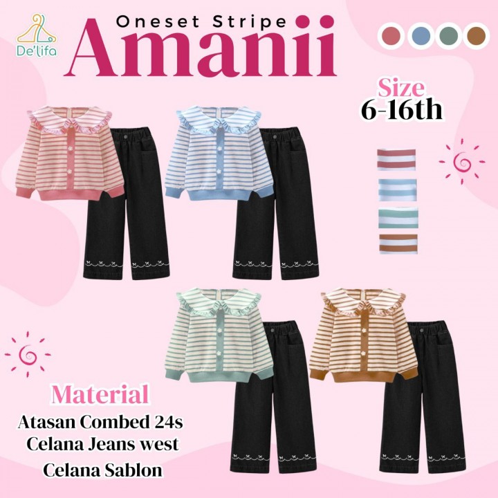 PO ONESET STRIPED AMMANI BY DE LIFA