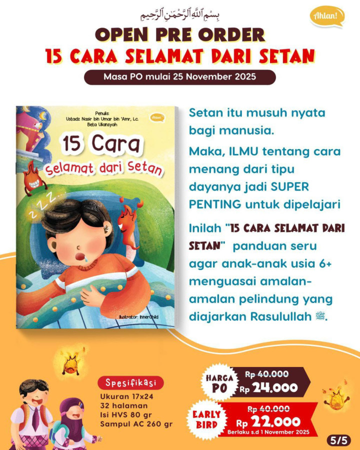 PO BUKU 15 CARA SELAMAT DARI SETAN - AHLAN