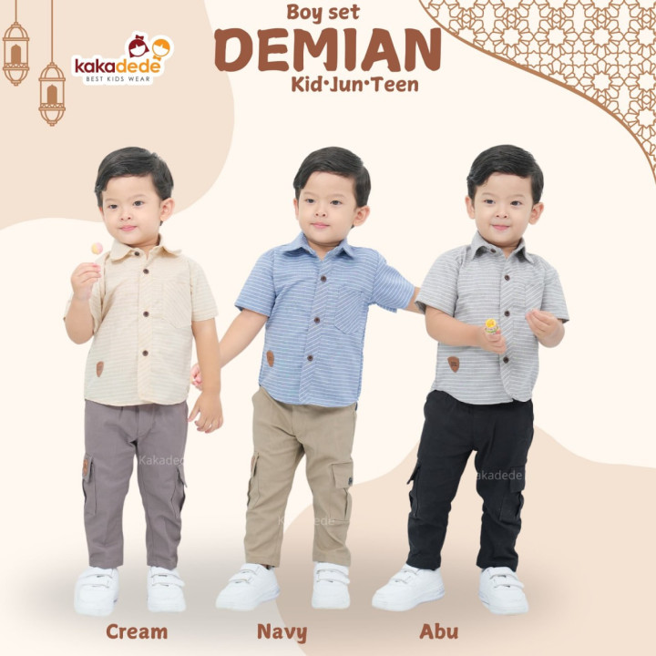 READY STOK BOY SET DEMIAN BY KAKADEDE