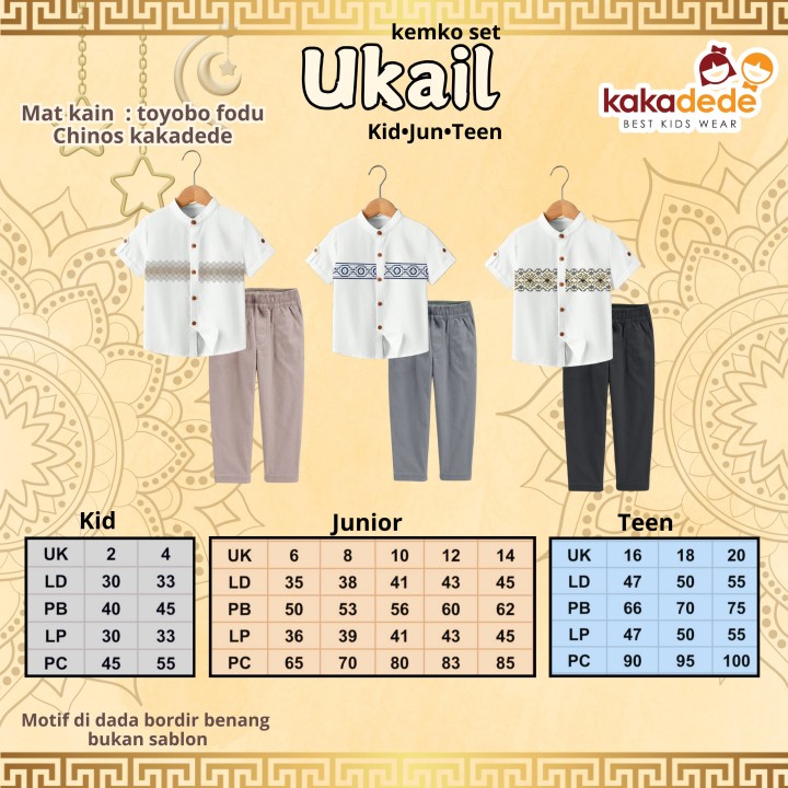 PO SET KEMKO UKAIL (KIDS) BY KAKADEDE