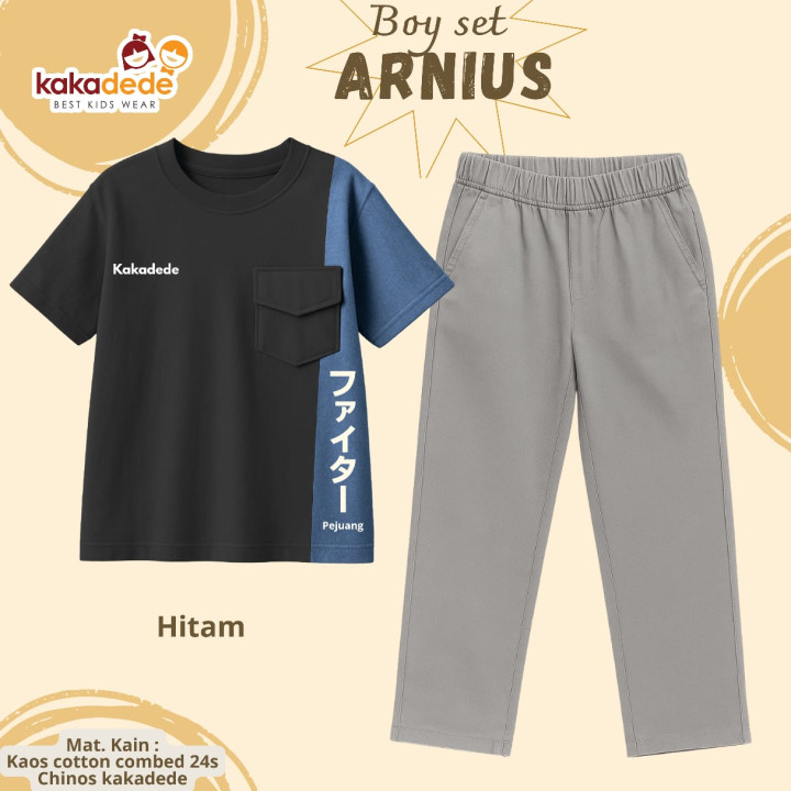PO BOY SET ARNIUS (KIDS) BY KAKADEDE