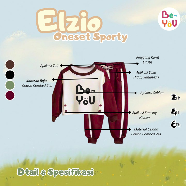 PO ELZIO ONESET SPORTY BY BE YOU