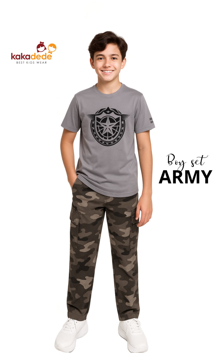 PO BOY SET ARMY (KIDS) BY KAKADEDE