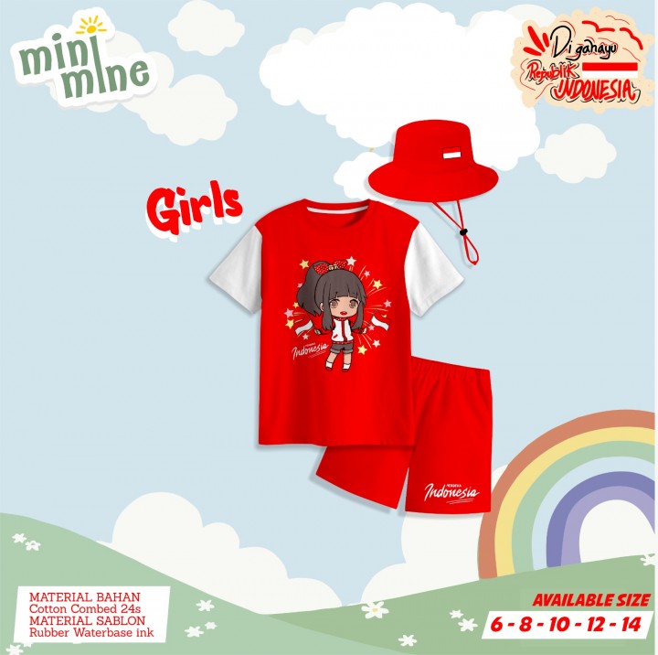 PO SET KEMERDEKAAN BUCKET HAT BY MINIMINE