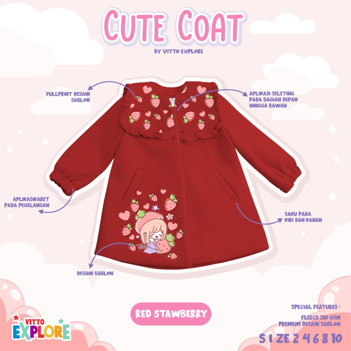 PO CUTE COAT JACKET BY VITTO EXPLORE