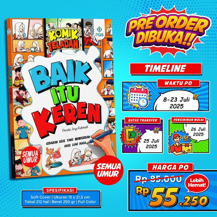 PO BUKU KOMIK TELADAN BAIK ITU KEREN