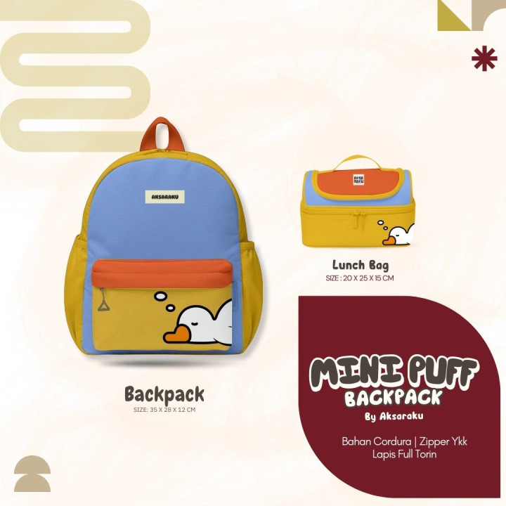 PO MINI PUFF BACKPACK BY AKSARAKU