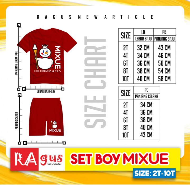 SETELAN BOY MIXUE BY RAGUS