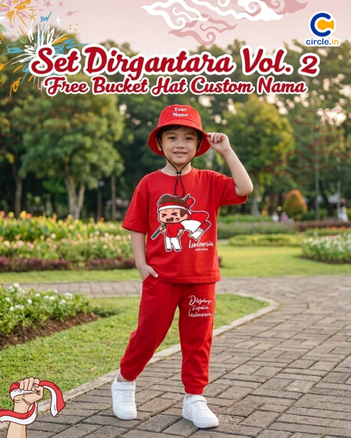 PO SET DIRGANTARA FREE BUCKET HAT CUSTOME NAME VOL 2 BY CIRCLE.IN