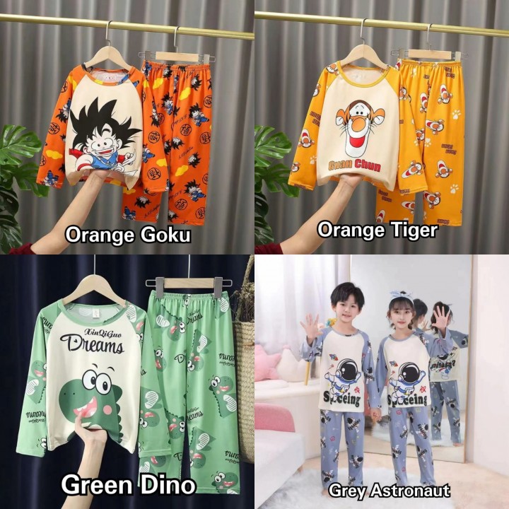 SERI 5 MOOSE PANJANG PANJANG SET PIYAMA ANAK