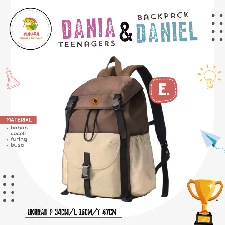PO BACKPACK TEENAGER DANIA & DANIEL BY MAUZA