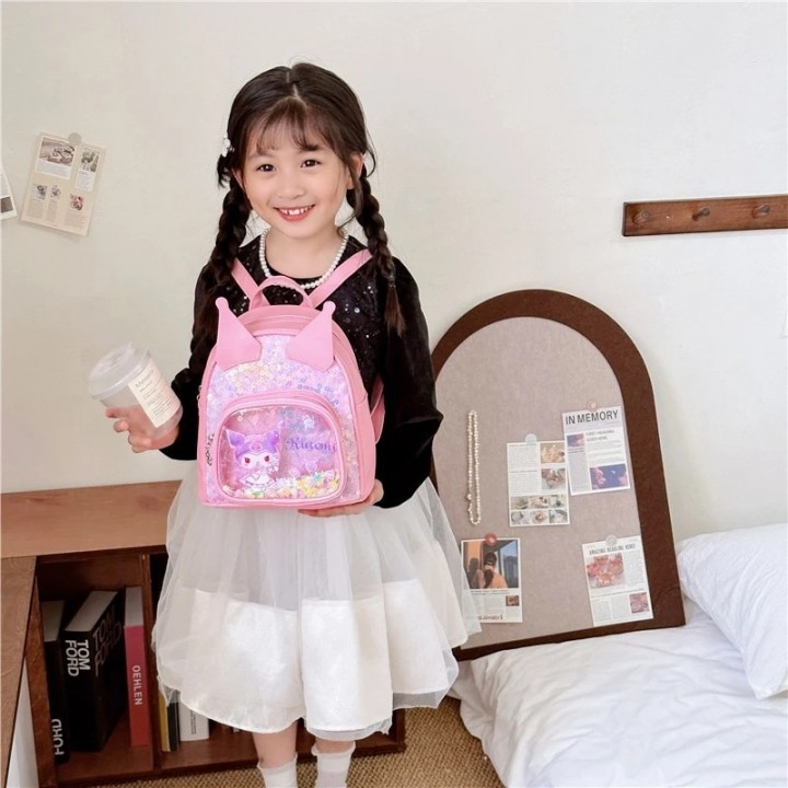 FAST PO KUROMI GLITTER 3D BACKPACK