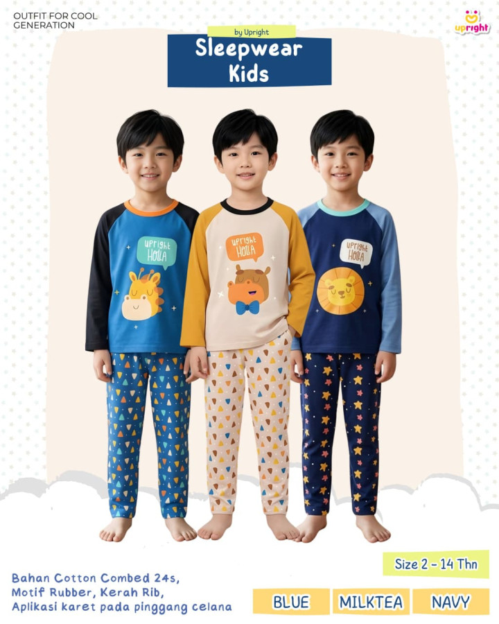 PO SLEEPWEAR KIDS BY UPRIGHT 