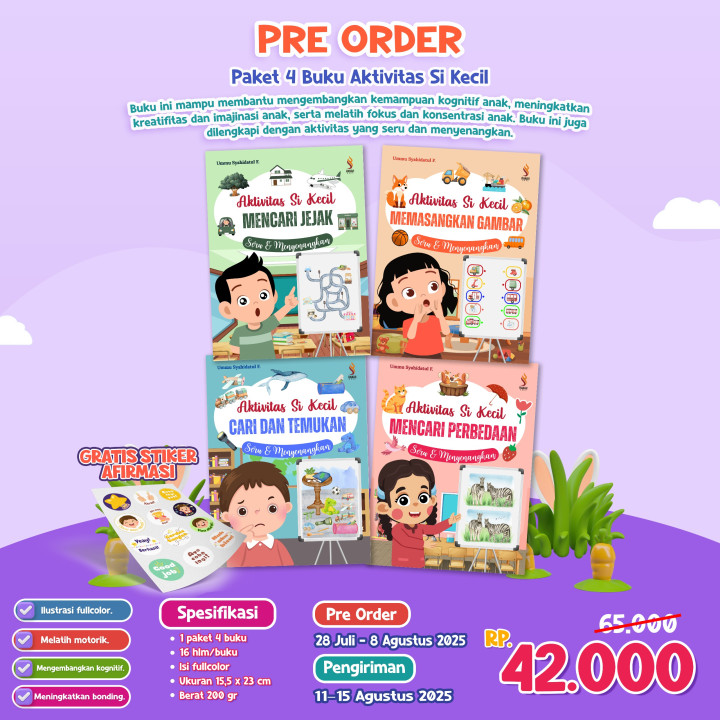 PO PAKET 4 BUKU AKTIVITAS SI KECIL - RANAH