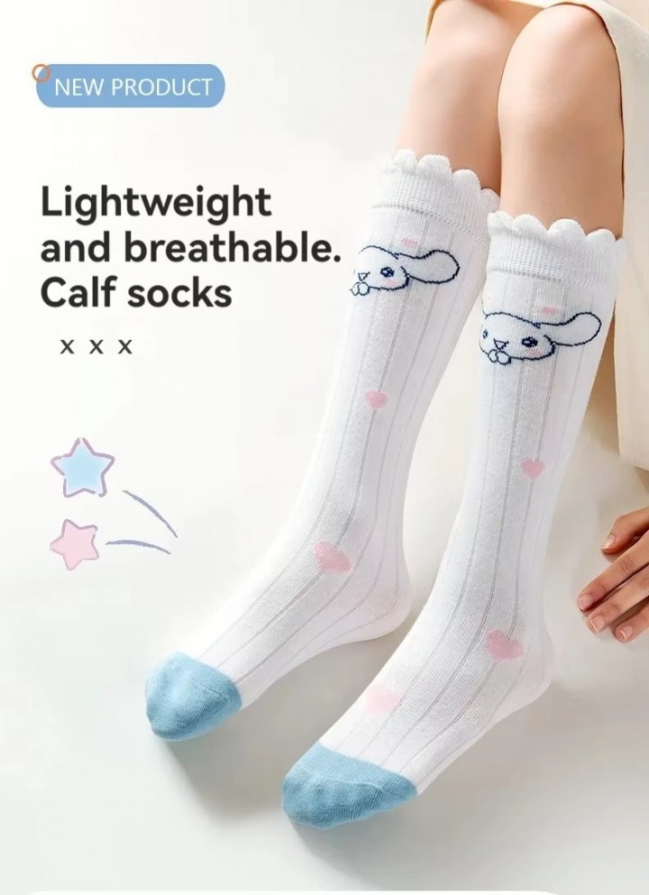 FAST PO MARU COTTON CALF SOCKS - CINNAMOROLL SERIES