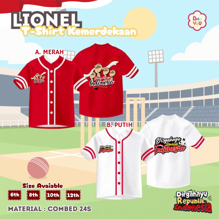 PO LIONEL TSHIRT KEMERDEKAAN BY BE YOU