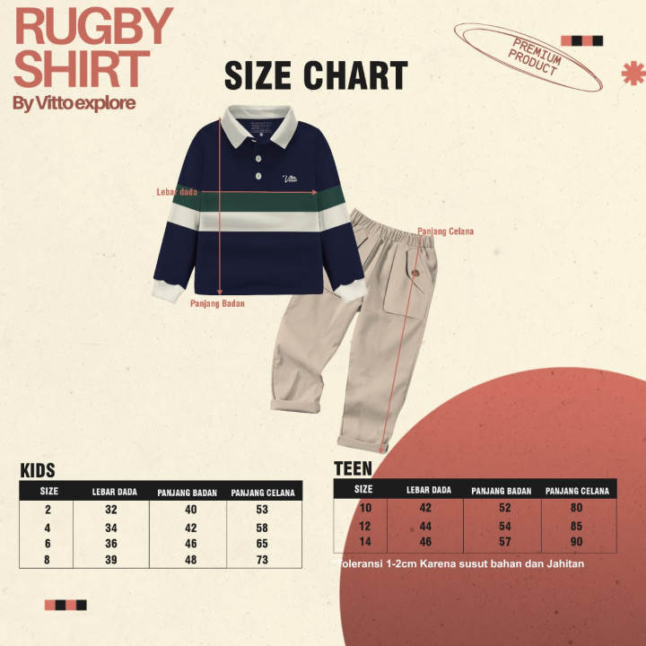 PO ONE SET RUGBY SHIRT BY VITTO