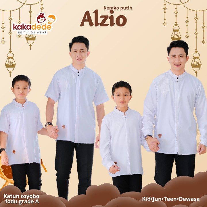 PO ALZIO KEMKO PUTIH (KIDS & JUN) BY KAKADEDE