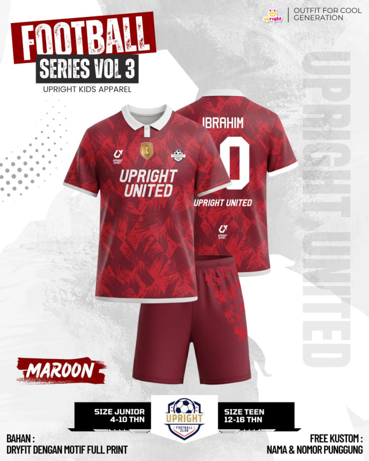 PO FOOTBALL SERIES SET VOL 3 CUSTOM NAME DAN NO PUNGGUNG BY UPRIGHT