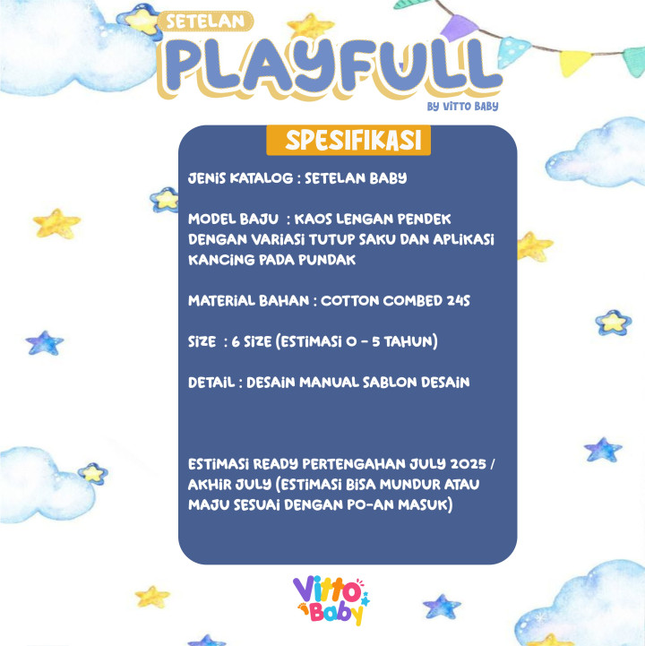 PO SETELAN PLAYFULL BY VITTO BABY