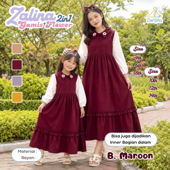 PO ZALINA 2IN1 GAMIS BY DELIFA