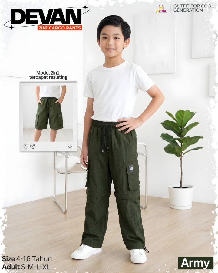 PO DEVAN 2IN1 CARGO PANTS BY UPRIGHT