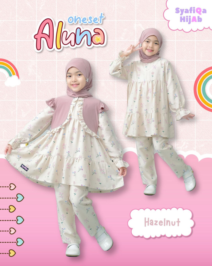 PO ONESET ALUNA PLUS HIJAB BY SYAFIQA