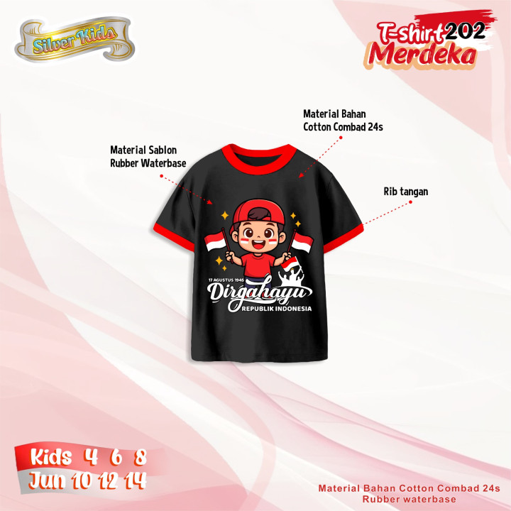 PO SILVERKIDS T-SHIRT MERDEKA 202