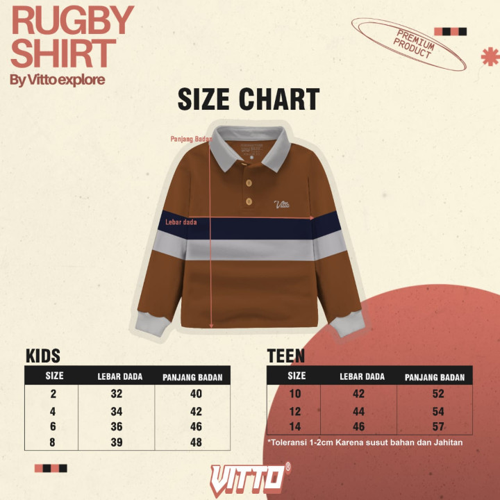 PO BAJU ONLY RUGBY SHIRT BY VITTO