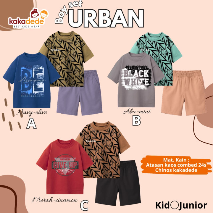 PO BOY SET URBAN (KIDS) BY KAKADEDE