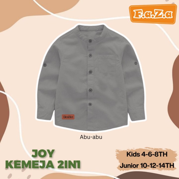 PO JOY SET KEMEJA 2IN1  BY FAZA