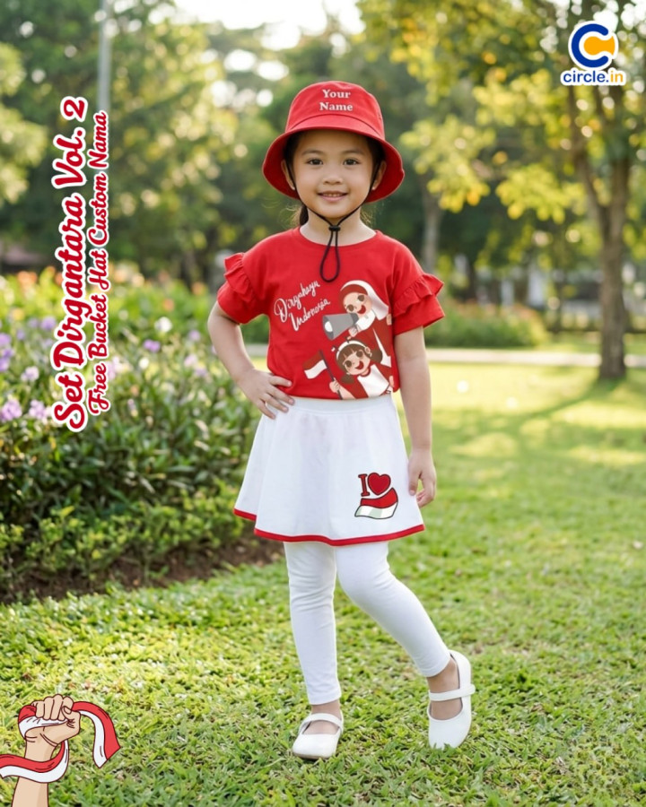 PO SET DIRGANTARA FREE BUCKET HAT CUSTOME NAME VOL 2 BY CIRCLE.IN