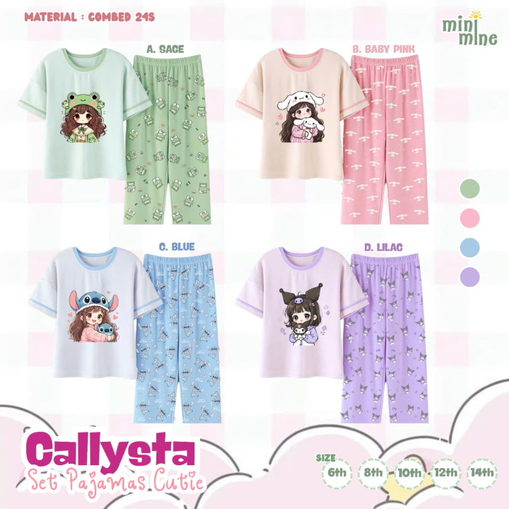 CALLYSTA SET PAJAMAS CUTIE BY MINI MINE