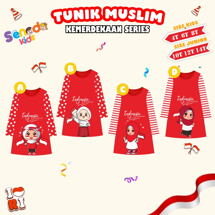 PO TUNIK MUSLIM KEMERDEKAAN SERIES BY SENADA KIDS