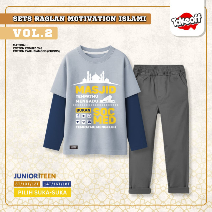 PO SET RAGLAN MOTIVATION ISLAMI VOL.2 BY TAKE OFF