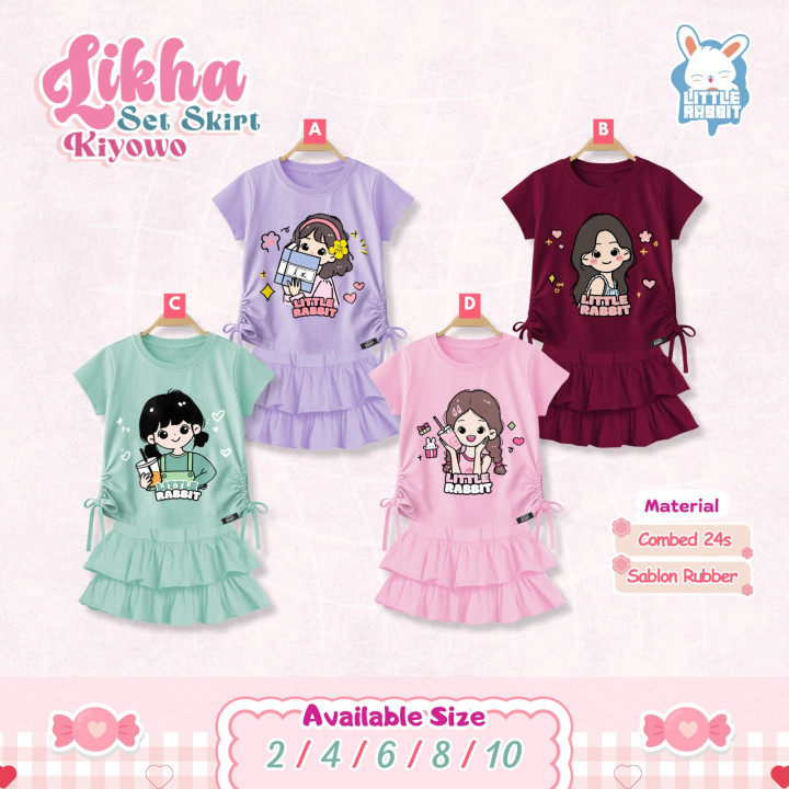 PO LIKHA SET SKIRT KIYOWO BY LITTLE RABBIT