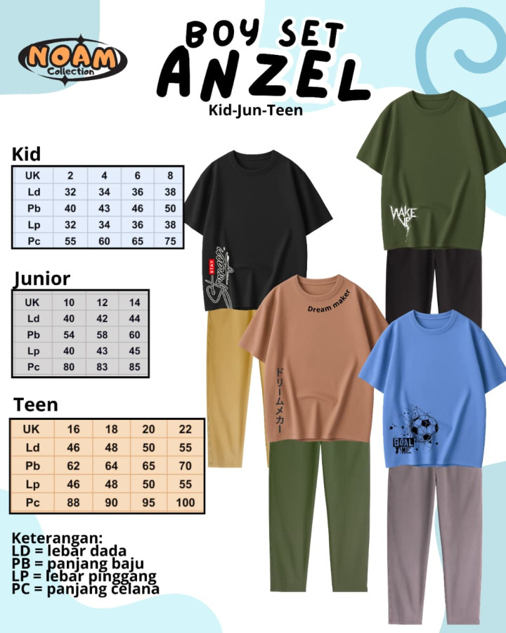 PO BOY SET ANZEL TEEN  BY NOAM