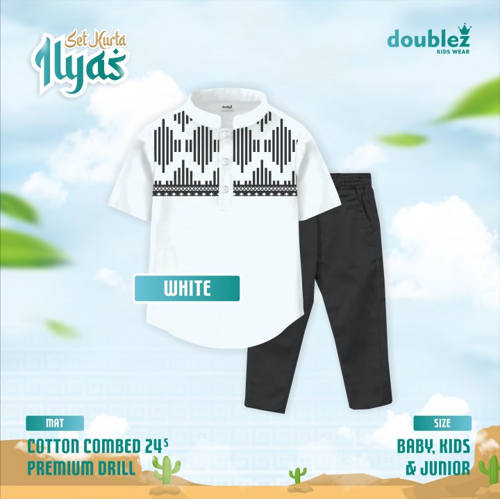 PO SET KURTA ILYAS (KIDS) BY DOUBLEZ