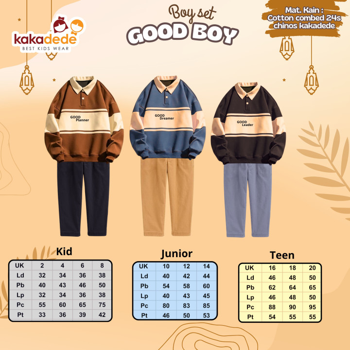 PO BOY SET GOOD BOY (TEEN) BY KAKADEDE