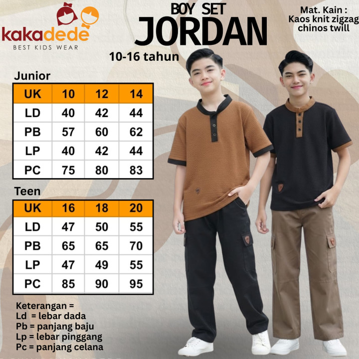 FAST PO BOY SET JORDAN BY KAKADEDE