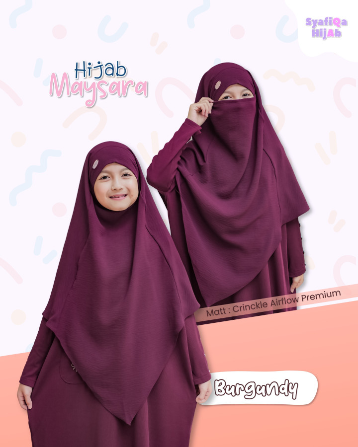 PO HIJAB FK MAYSARA V SHAPE BATCH 2 BY SYAFIQA