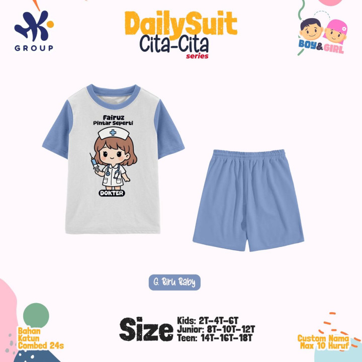 PO DAILY SUIT SET CUSTOM NAMA CITA-CITA SERIES HK GRUP