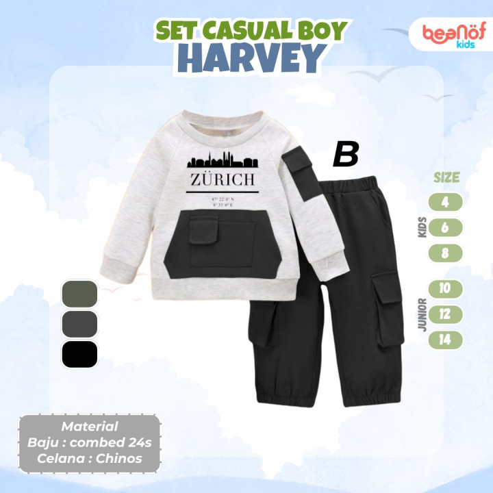 PO SET CASUAL BOY HARVEY BY BEANOF