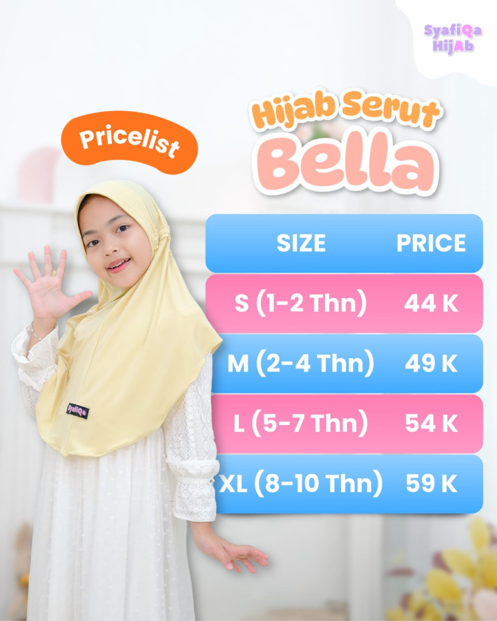 PO BELLA HIJAB SERUT BY SYAFIQA