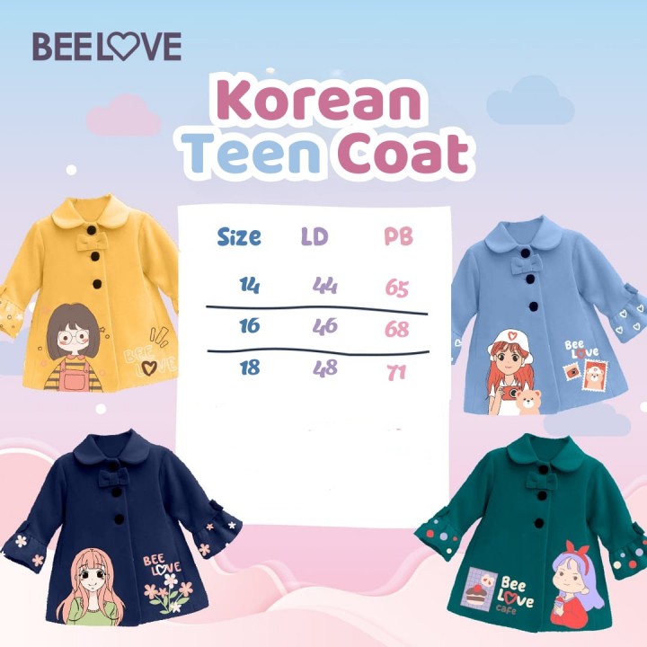 KOREAN BABY & TEEN COAT BY BEELOVE